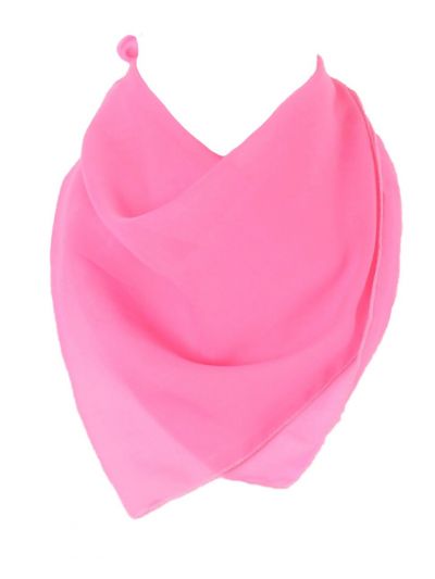 Vierkant effen roze voile sjaaltje