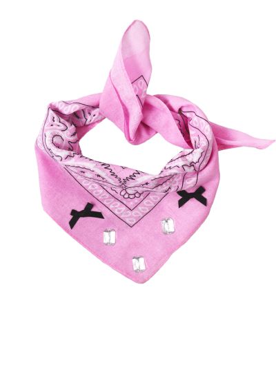 Jackie – Lichtroze bandana met strikjes