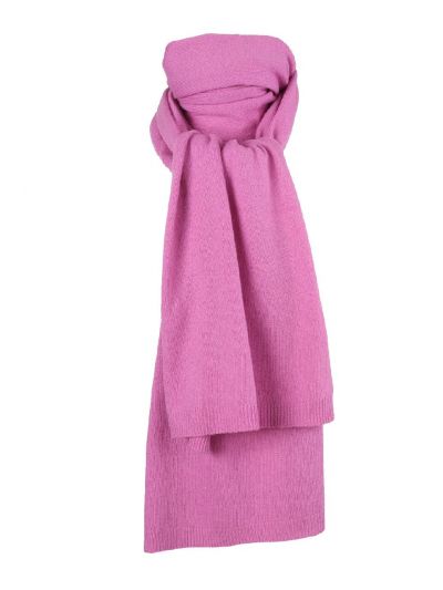 Roze kasjmier-blend sjaal 