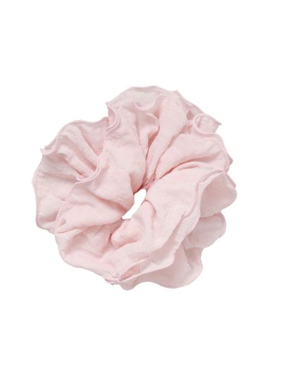 XL scrunchie in zachtroze