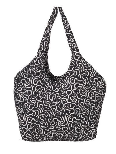 Nola – Gewatteerde shopper in zwart wit