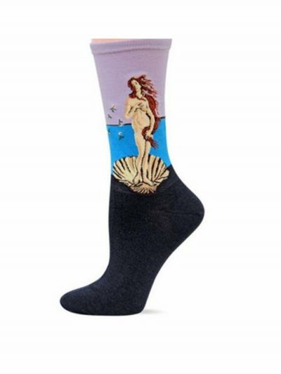Art sokken met " de geboorte van Venus" van Botticelli