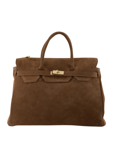 Jessa suède handtas XL