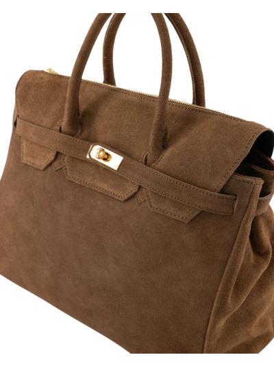 Jessa suède handtas XL