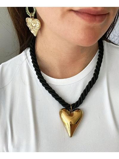 Touwketting met XL hart
