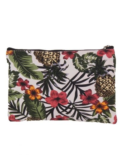 Make-up tas met tropische print 