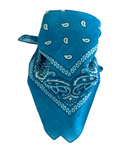 Boerenzakdoek / bandana in donker- turquoise