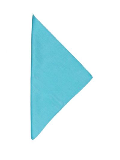 Zijden pochet in turquoise