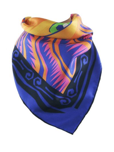 Twill zijden halsdoek met sterrenbeeld Leeuw