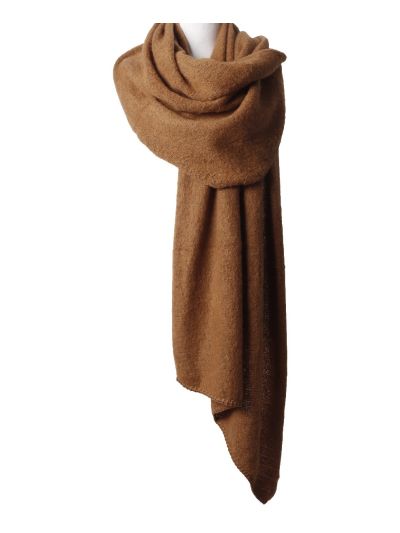 Wol-blend omslagdoek/sjaal 