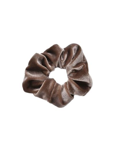 Velvet Scrunchie - Taupe