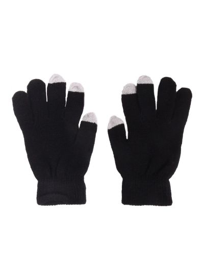 Zwarte iGloves Touchscreen handschoenen met Etip vingertoppen