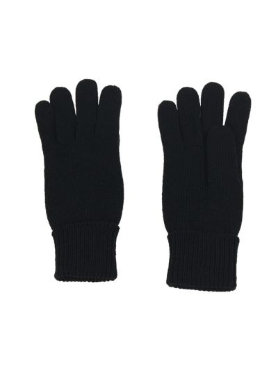 Fijngebreide handschoenen in zwart