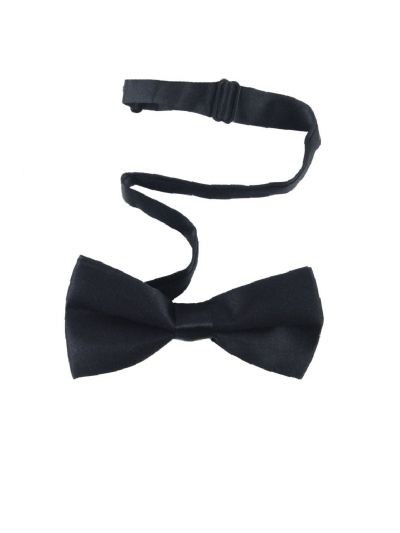 Zwarte voor gestrikte vlinderstrik van matte taft