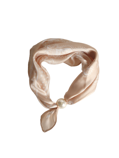 Bandana sjaaltje met parel sluiting