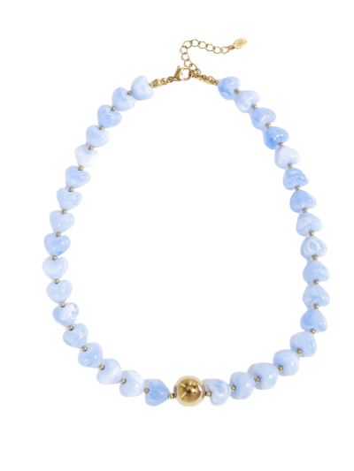 Hartjes ketting met goud detail