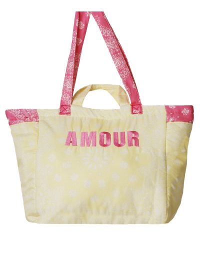 Gewatteerde bandana shopper tas