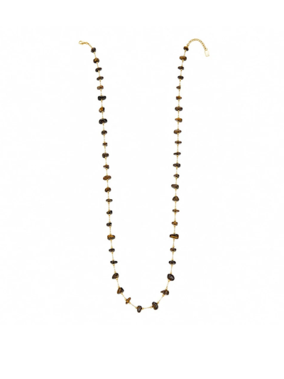 Lange ketting met glaskralen