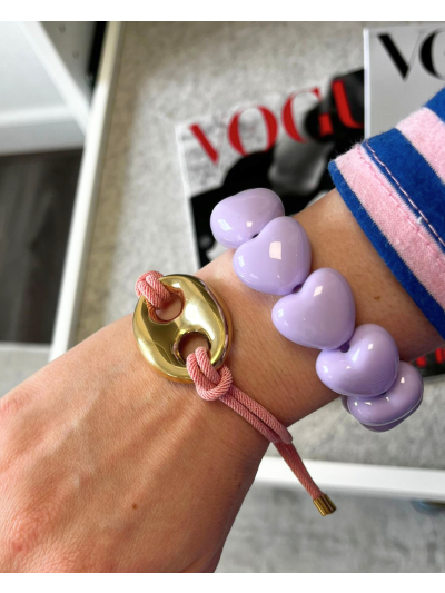Chunky hartjes armband