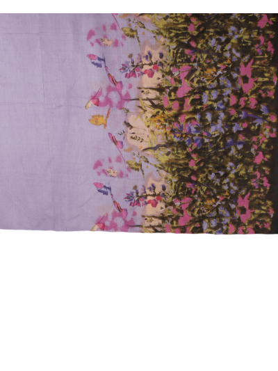 Sarong in lila met bloemenprint 