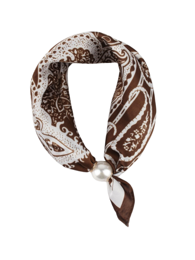 Bandana sjaaltje met parel sluiting