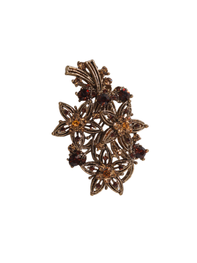 Broche met bloemdesign