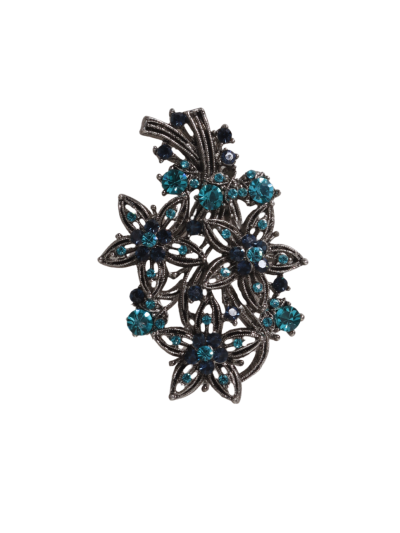 Broche met bloemdesign