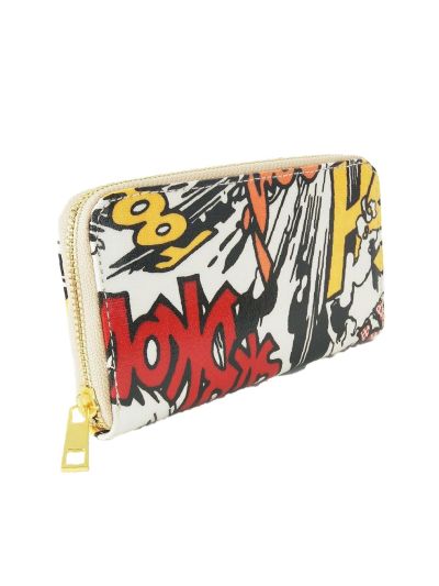 BoFF zip around portemonnee met Pop Art strip print