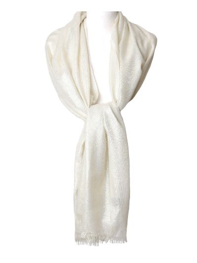 Stola met lurex glittereffect