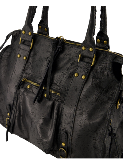 Large lederen city bag