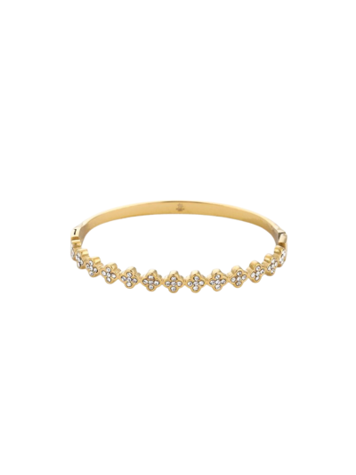 Clover bangle armband met strass steentjes