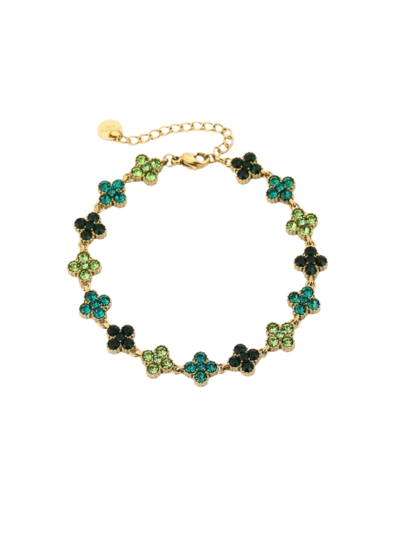 Clover armband met strass