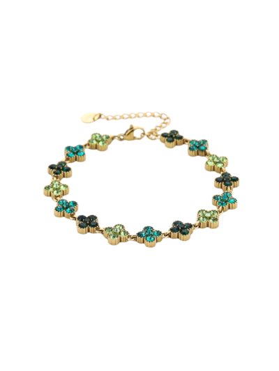 Clover armband met strass