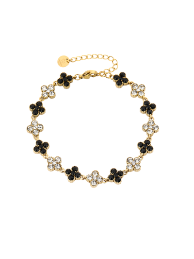 Clover armband met strass