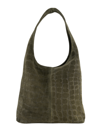 Suède croco shopper