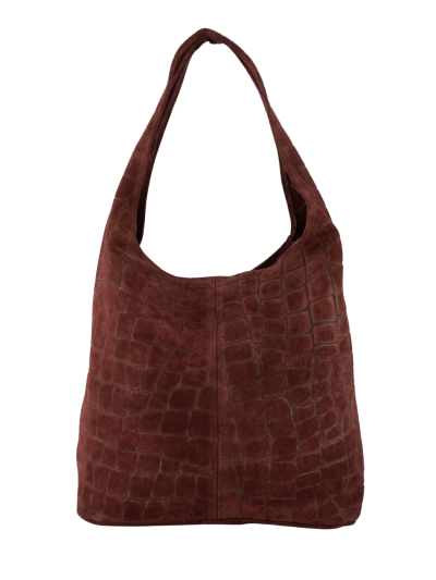 Suède croco shopper