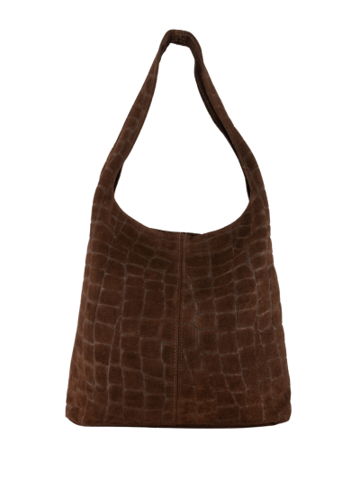 Suède croco shopper