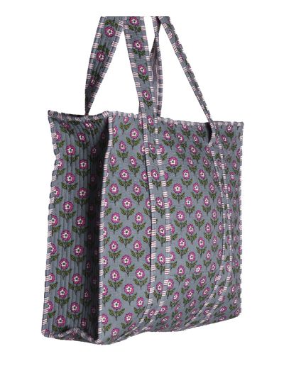 Gewatteerde shopper in de kleur donkergrijs