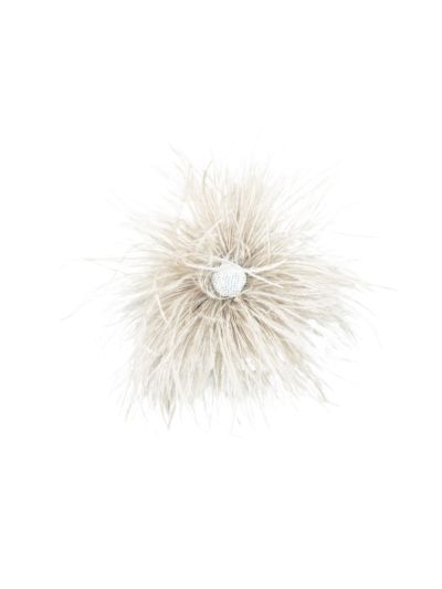 Veren broche / corsage met strass details