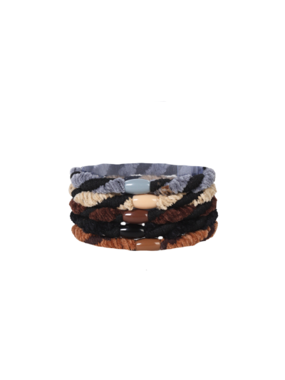 Velvet haar elastiek bundle – 5 stuks 