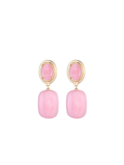 Oorbellen met marmerlook hanger