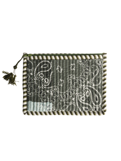 Gewatteerde etui met bandana print