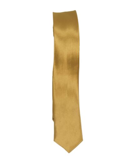 Goudkleurige extra skinny stropdas