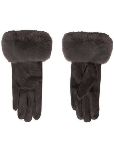 Handschoenen met kunstbont randje