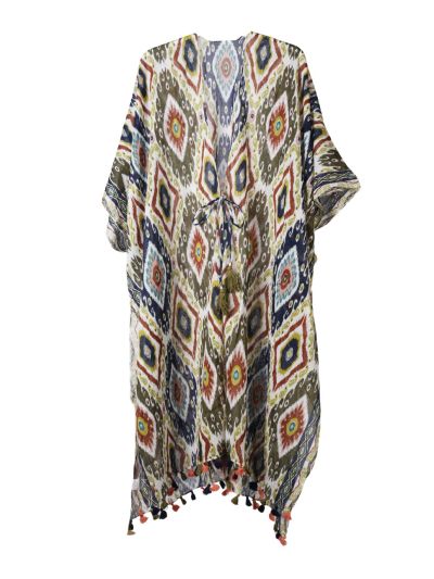 Luchtige katoenen kimono – Azteken print