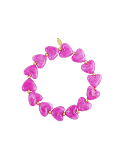 Hartjes armband met kralen