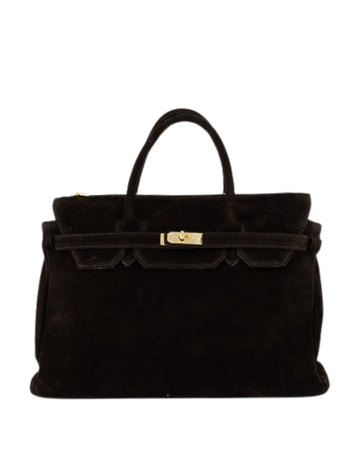 Jessa suède handtas XL
