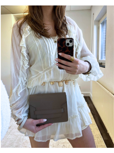 Juul lederen crossbody tas
