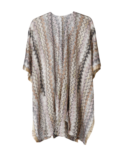 Korte kimono met zigzag patroon