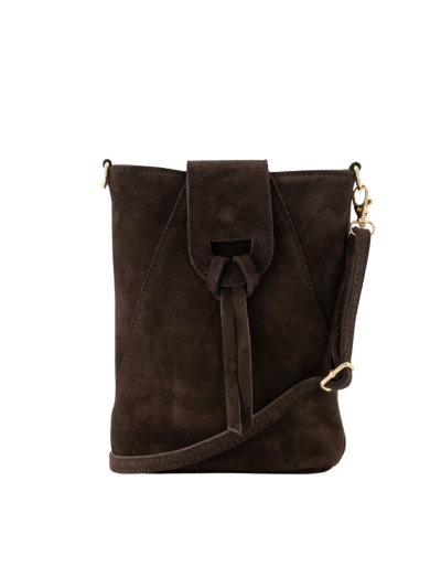 Kendra suède crossbody tas